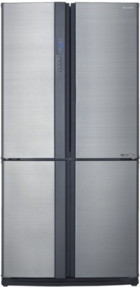 Sharp SJ-EX820F-SL 4 Kapılı Nofrost A++ Enerji Sınıfı 605 lt Modern Gri Alttan Donduruculu Solo Gardrop Buzdolabı