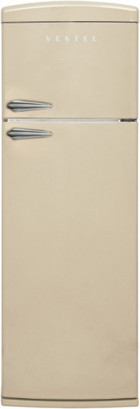 Vestel SC32201 Çift Kapılı Statik F Enerji Sınıfı 312 lt Retro Bej Üstten Donduruculu Solo Buzdolabı