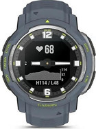 Garmin Instinct Crossover Standard Edition Su Geçirmez 22.86 mm Silikon Kordon Yuvarlak Unisex Akıllı Saat Mavi