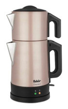 Fakir Chaizen Otomatik Çelik Demlikli 1600 W Işıklı Çelik Gövdeli Rose Retro Çay Makinesi