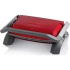 Arzum AR279 6 Dilim Teflon Çıkartılabilir Plaka Çift Taraflı 1800 W Izgaralı Kırmızı Tost Makinesi