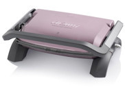 Arzum AR2035 6 Dilim Granit Çıkartılabilir Plaka Çift Taraflı 1800 W Izgaralı Pembe Tost Makinesi