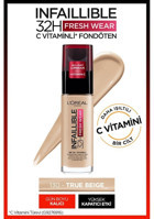 L'Oréal Paris Infallible 32h Fresh Wear 130 True Beige Likit Serum Fondöten 30 ml
