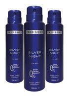 Free Love Silver Night Sprey Erkek Deodorant 3x150 ml