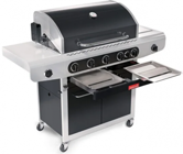 Barbecook Siesta 612 Black Edition Gazlı Kapaklı Dikdörtgen Tekerlekli Barbekü