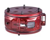 Merpa DAVUL 11 Enerji Sınıfı Analog Retro Yarım Boy Fırın Kırmızı