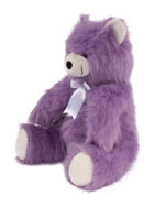 Bambi Tüylü Ayı Büyük Boy Mor 62 cm Peluş Oyuncak