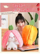 Alibee Choice Plus Karot Tavşan 35 cm Peluş Oyuncak