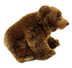 Animals Of The World Kahverengi Boz Ayı 33 cm Peluş Oyuncak