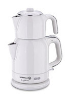 Korkmaz Çaytema A331-08 Otomatik Çelik Demlikli 1600 W Çelik Gövdeli Mor Çay Makinesi