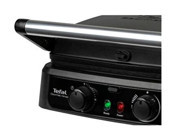 Tefal Gourmet Minute Zaman Ayarlı 4 Dilim Yanmaz Yapışmaz Kaplama Çıkartılabilir Plaka Çift Taraflı Siyah Izgaralı Tost Makinesi