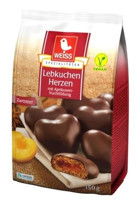Weiss Lebkuchen Herzen Bitter Çikolata 150 gr