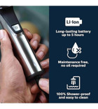 Philips Norelco Multigroom Serisi 7000 MG7910/49 Islak Kablosuz Tıraş Makinesi