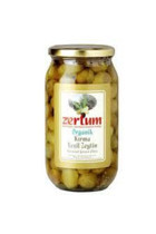 Zertum Kırma Yeşil Zeytin Kavanoz 1 kg