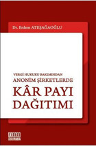 Vergi Hukuku Bakımından Anonim Şirketlerde Kar Payı Dağıtımı Erdem Ateşağaoğlu On İki Levha Yayıncılık