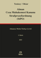Alman Ceza Muhakemesi Kanunu StrafprozeBordnung StPO Feridun Yenisey, Salih Oktar Beta Yayınları