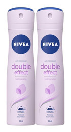 Nivea Double Effect Sprey Kadın Deodorant 2x150 ml