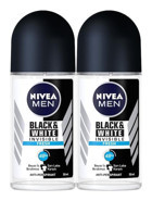 Nivea Black&White Invisible Fresh Roll-On Erkek Deodorant 2x50 ml