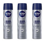 Nivea Sılver Protect Sprey Erkek Deodorant 3x150 ml