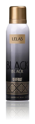 Lelas Black Sprey Unisex Deodorant 150 ml