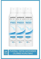 Watsons Shower Fresh Pudralı Sprey Kadın Deodorant 3x150 ml