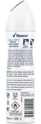 Rexona Ocean Fresh Sprey Kadın Deodorant 6x150 ml