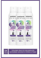 Watsons Invisible Flower Sprey Kadın Deodorant 3x150 ml