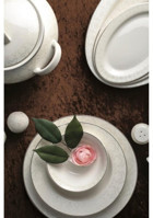 Emsan Hira 60 Parça 12 Kişilik Bone China Porselen Yuvarlak Yemek Takımı