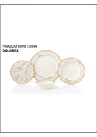 Pierre Cardin Dolores 60 Parça 12 Kişilik Bone China Porselen Yuvarlak Yemek Takımı