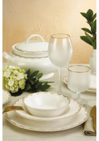 Emsan Asya 59 Parça 12 Kişilik Bone China Porselen Yuvarlak Yemek Takımı