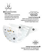 Paddlers Protection 3 Numara Bantlı Bebek Bezi 100'lü