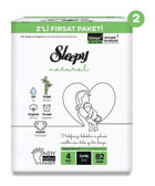 Sleepy Natural 4 Numara Bantlı Bebek Bezi 164'lü