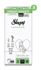 Sleepy Natural 2 Numara Bantlı Bebek Bezi 144'lü