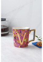 Karaca Flower V Harfli Kupa 350 ml