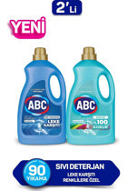 Abc Leke Karşıtı Renkliler İçin Sıvı Deterjan 2x2.7 lt