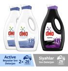 Omo Active Siyahlar İçin Sıvı Deterjan 1.69 lt