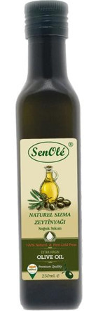 Senole Soğuk Sıkım Organik Polifenolsüz Cam Sızma Zeytinyağı 250 ml