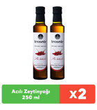 Teosole Acılı Soğuk Sıkım Organik Polifenolsüz Cam Sızma Zeytinyağı 2 x 250 ml