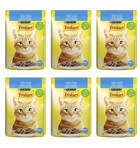Friskies Yetişkin Somon Soslu Yaş Kedi Maması 6x85 gr