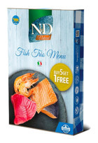 N&d Fish Trio Menu Yetişkin Karides-Somon-Ton Balığı Parça Etli Yaş Kedi Maması 6x70 gr