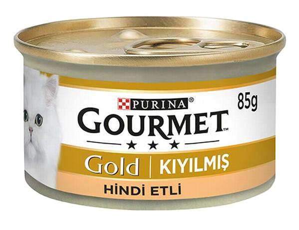 Purina Gourmet Gold Yetişkin Hindi Soslu Yaş Kedi Maması 6x85 gr