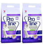 Pro Line Lavanta Kokulu Topaklanan İnce Taneli Bentonit Kedi Kumu 2x10 lt