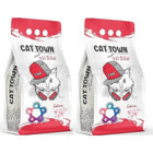 Cat Town Kiraz Çiçeği Kokulu Topaklanan İnce Taneli Bentonit Kedi Kumu 2x10 lt