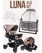 Tommybaby Luna Katlanabilir 360 Derece Dönen Puset Bebek Arabası