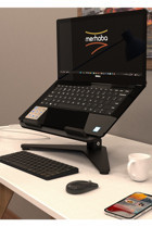 Merhaba Mobilya Ahşap Ayarlanabilir Taşınabilir Laptop Standı