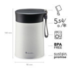 Aladdin Bistro Thermavac Paslanmaz Çelik 0.4 lt Outdoor Termos Beyaz