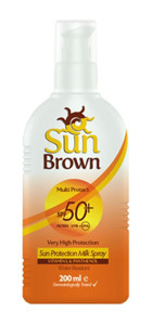 Sun Brown 50 Faktör Tüm Ciltler İçin Nemlendirici Suya Dayanıklı Yüz Güneş Kremi 75 ml