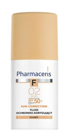 Pharmaceris F Foundation Protector Renkli 50 Faktör Tüm Ciltler İçin Nemlendirici Suya Dayanıklı Yüz Güneş Kremi 30 ml