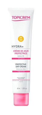 Topicrem Hydra Protective Day 50 Faktör Tüm Ciltler İçin Nemlendirici Suya Dayanıklı Yüz Güneş Kremi 40 ml