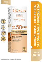 Bioxcin Renkli 50 Faktör İçin Leke Karşıtı Nemlendirici Yaşlanma Karşıtı Suya Dayanıklı Yüz Güneş Kremi 50 ml